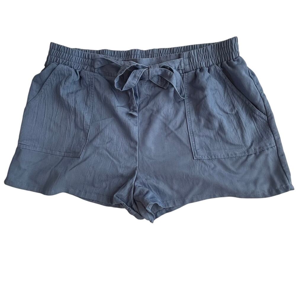 Joe B Benbasset Short Stretch Pull On Chambray Shorts Size XL
